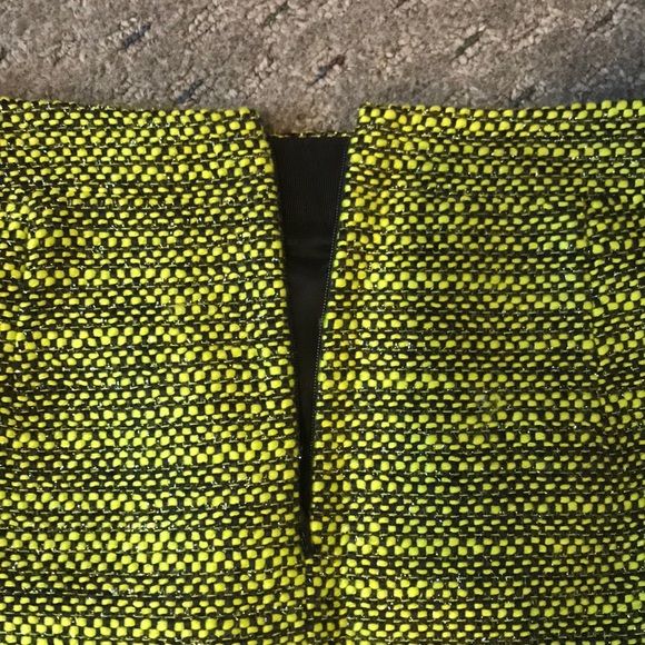 J crew green & black sparkle skirt size 2 - Picture 5 of 6